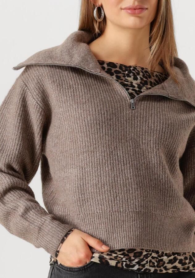 MSCH COPENHAGEN Dames Truien & Vesten Mschgytta Zip Pullover Bruin - Foto 2