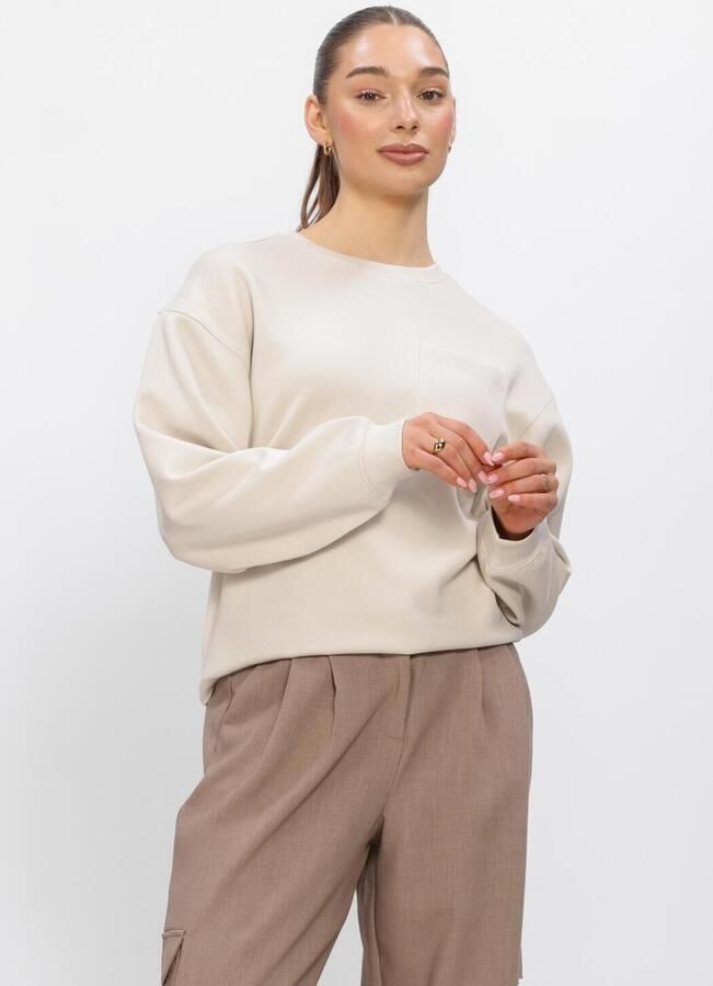 MSCH COPENHAGEN Dames Truien & Vesten Mschilliana Ima Q Sweatshirt Beige
