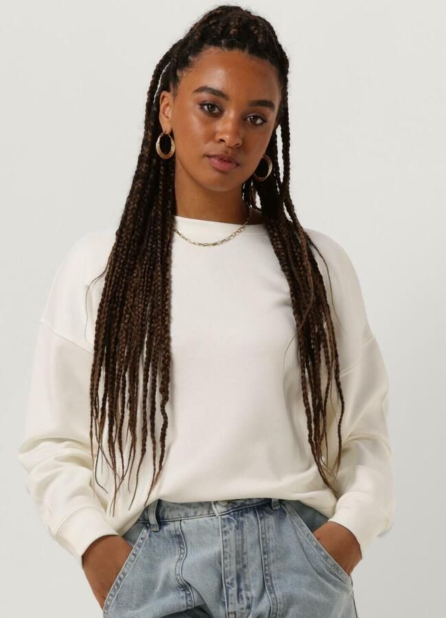 Moss copenhagen Ecru Sweatshirt Trendy Comfort Stijl Beige Dames