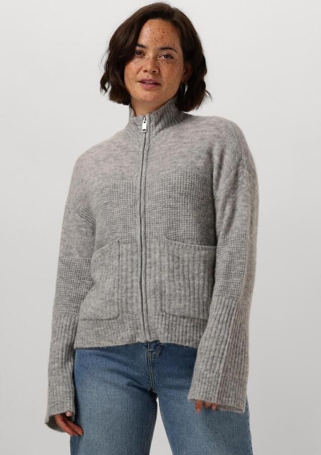 MSCH COPENHAGEN Dames Truien & Vesten Mschlediona Hope Zip Cardigan Grijs - Foto 4