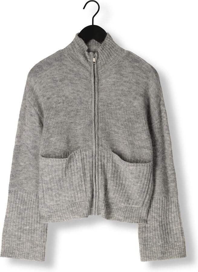 MSCH COPENHAGEN Dames Truien & Vesten Mschlediona Hope Zip Cardigan Grijs