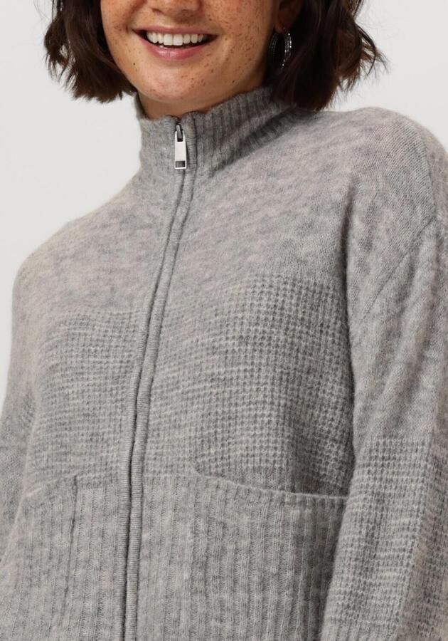 MSCH COPENHAGEN Dames Truien & Vesten Mschlediona Hope Zip Cardigan Grijs - Foto 3