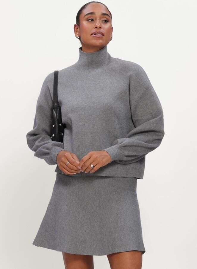MSCH Copenhagen Gebreide pullover van viscosemix met opstaande kraag model 'Mercy East'