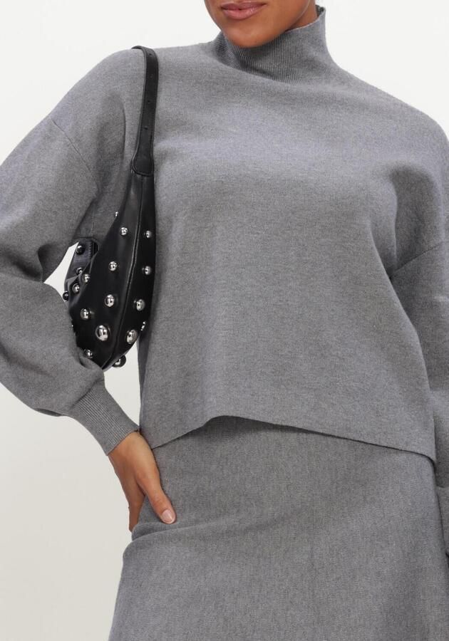 MSCH Copenhagen Gebreide pullover van viscosemix met opstaande kraag model 'Mercy East' - Foto 4