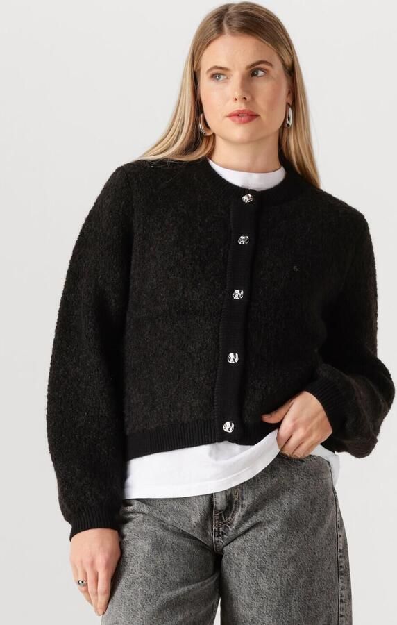 MSCH COPENHAGEN Dames Truien & Vesten Mschnerida Knit Jacket Zwart - Foto 4