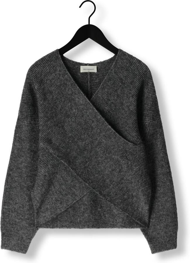 MSCH COPENHAGEN Dames Truien & Vesten Mschzinelle Hope Wrap Pullover Donkergrijs