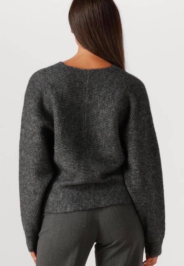 MSCH COPENHAGEN Dames Truien & Vesten Mschzinelle Hope Wrap Pullover Donkergrijs - Foto 3