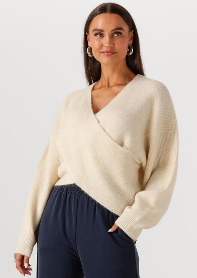 MSCH COPENHAGEN Dames Truien & Vesten Mschzinelle Hope Wrap Pullover Ecru - Foto 4