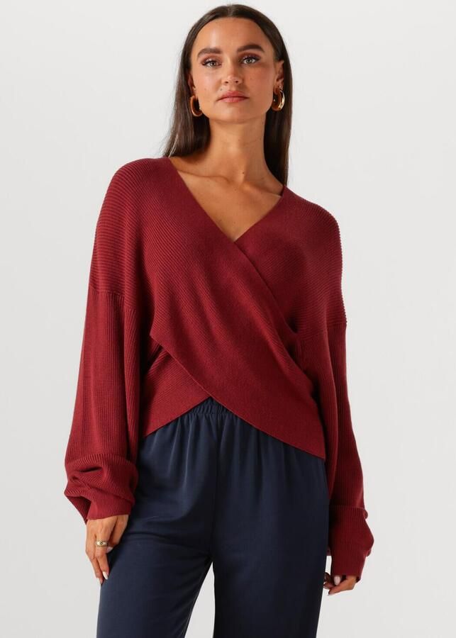 MSCH COPENHAGEN Dames Truien & Vesten Mschzinelle Rachelle Wrap Pullover Rood - Foto 4