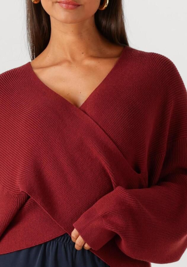 MSCH COPENHAGEN Dames Truien & Vesten Mschzinelle Rachelle Wrap Pullover Rood