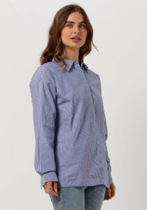 My Essential Wardrobe blouse met biologisch katoen lichtblauw