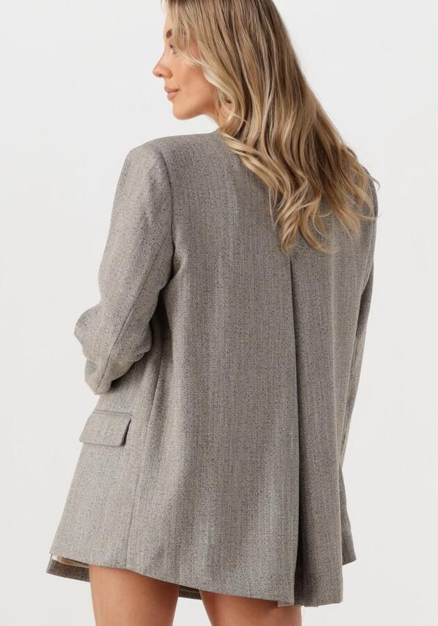 My Essential Wardrobe Elegante Blazer Jas Haver Melange Gray Dames - Foto 2