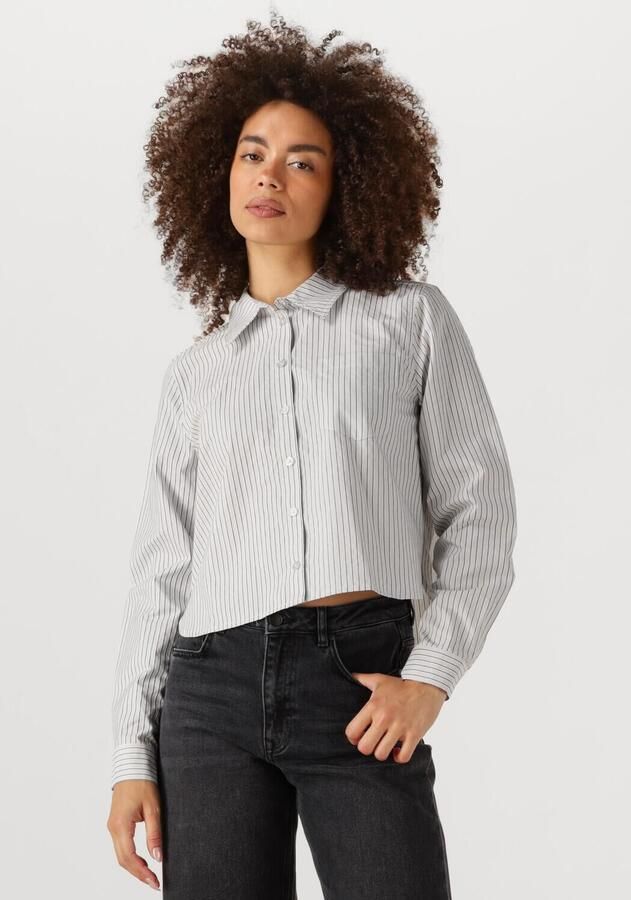 MY ESSENTIAL WARDROBE Dames Blouses Jeanmw Short Shirt Wit - Foto 4