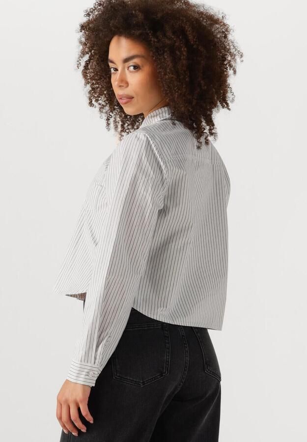 MY ESSENTIAL WARDROBE Dames Blouses Jeanmw Short Shirt Wit - Foto 3