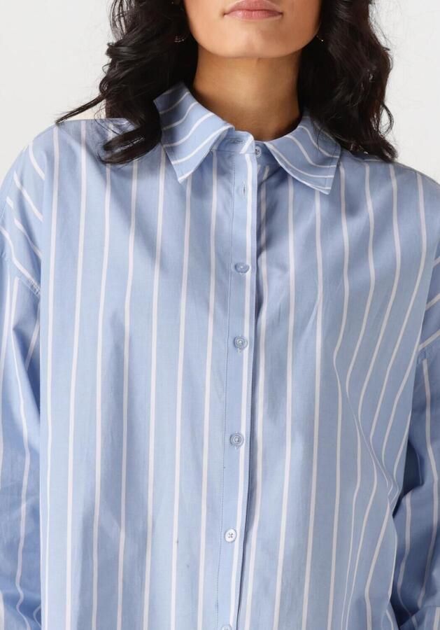 My Essential Wardrobe Relaxed fit overhemdblouse met manchetten model 'Kiona'