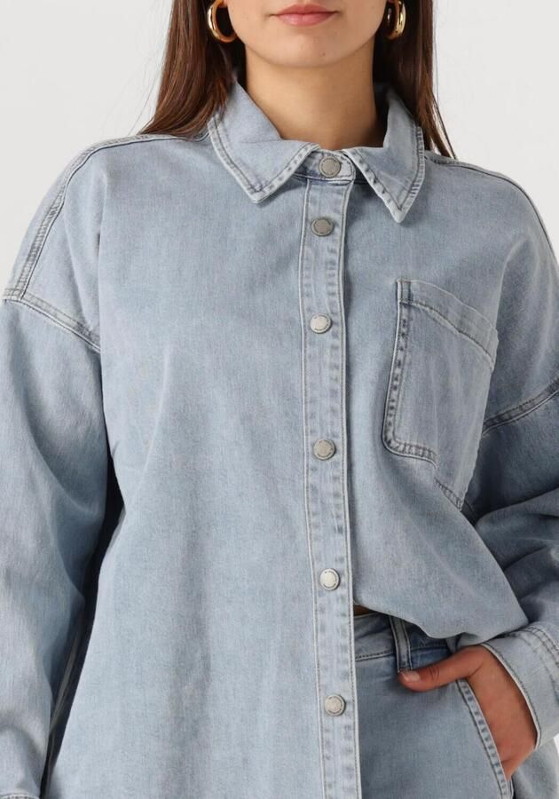 MY ESSENTIAL WARDROBE Dames Blouses Laramw 115 Malo Shirt Lichtblauw