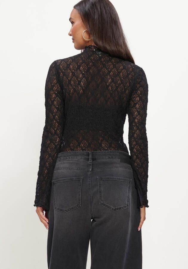 MY ESSENTIAL WARDROBE Dames Blouses Mwetta Turtleneck Blouse Zwart - Foto 2