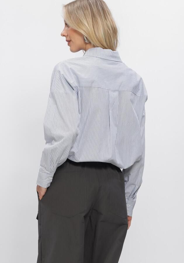 MY ESSENTIAL WARDROBE Dames Blouses Mwfeline Boxy Shirt Lichtblauw - Foto 3