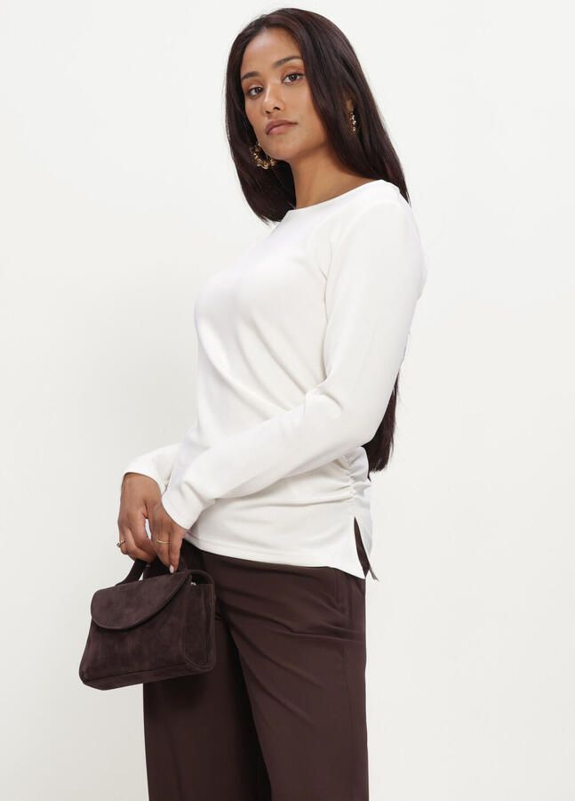 MY ESSENTIAL WARDROBE Dames Blouses Mwhelle Asymmetric Blouse Gebroken Wit