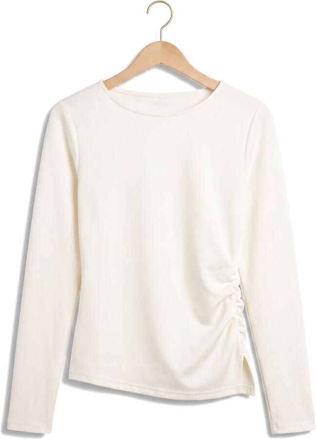 MY ESSENTIAL WARDROBE Dames Blouses Mwhelle Asymmetric Blouse Gebroken Wit - Foto 2