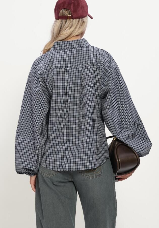 MY ESSENTIAL WARDROBE Dames Blouses Mwilse Balloon Sleeve Shirt Donkerblauw - Foto 3
