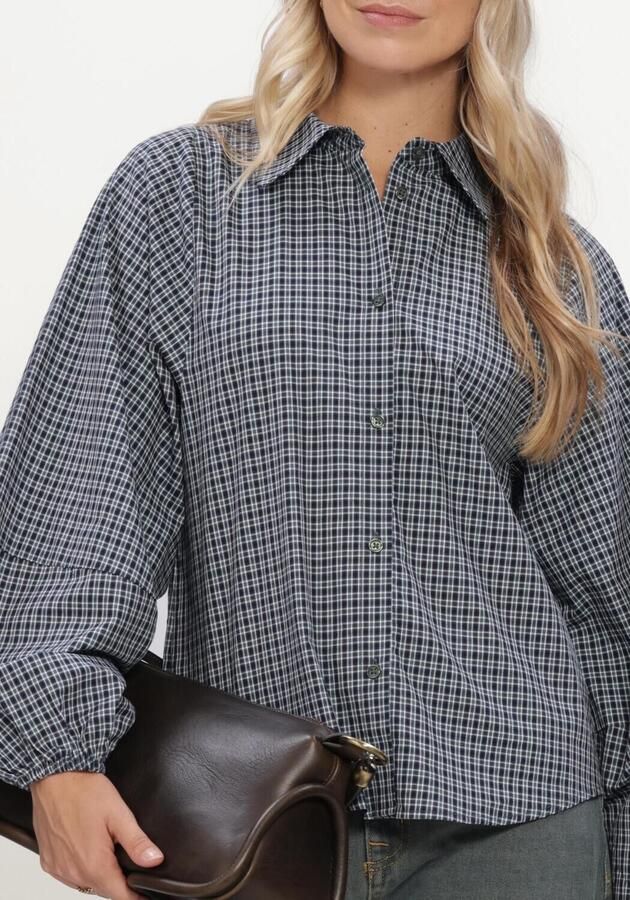 MY ESSENTIAL WARDROBE Dames Blouses Mwilse Balloon Sleeve Shirt Donkerblauw - Foto 4
