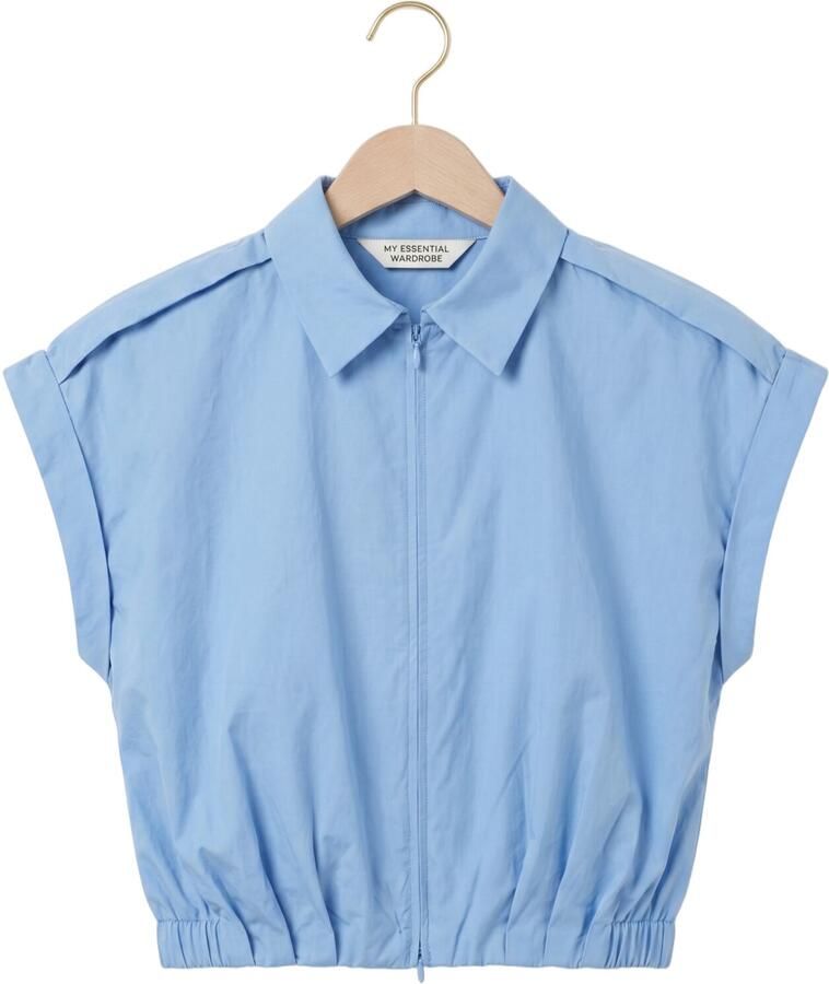 MY ESSENTIAL WARDROBE Dames Blouses Mwsunna Sleeveless Shirt Blauw - Foto 2