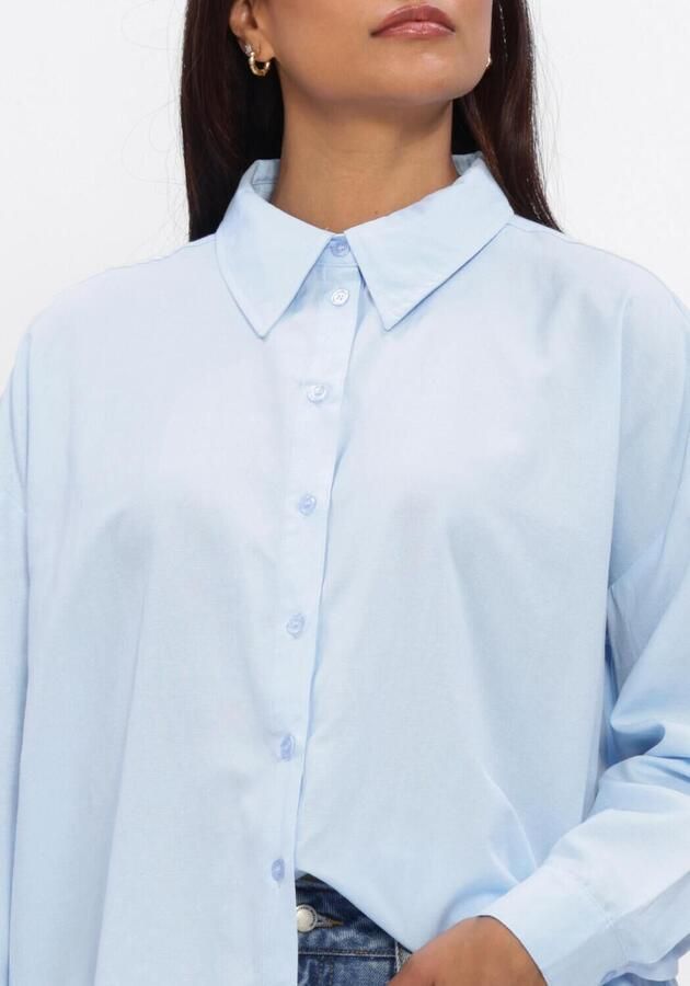 MY ESSENTIAL WARDROBE Dames Blouses Mwvilda Sunna Boxy Shirt Lichtblauw - Foto 3