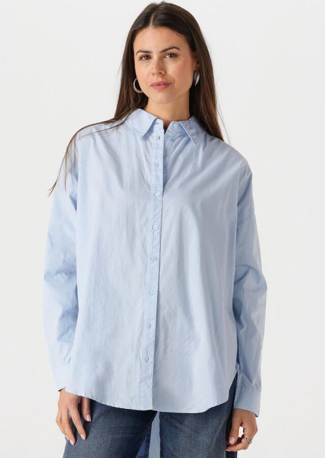 MY ESSENTIAL WARDROBE Dames Blouses Sunnamw Boxy Shirt Lichtblauw - Foto 4