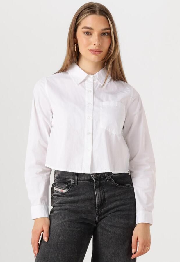 MY ESSENTIAL WARDROBE Dames Blouses Sunnamw Short Shirt Wit - Foto 4