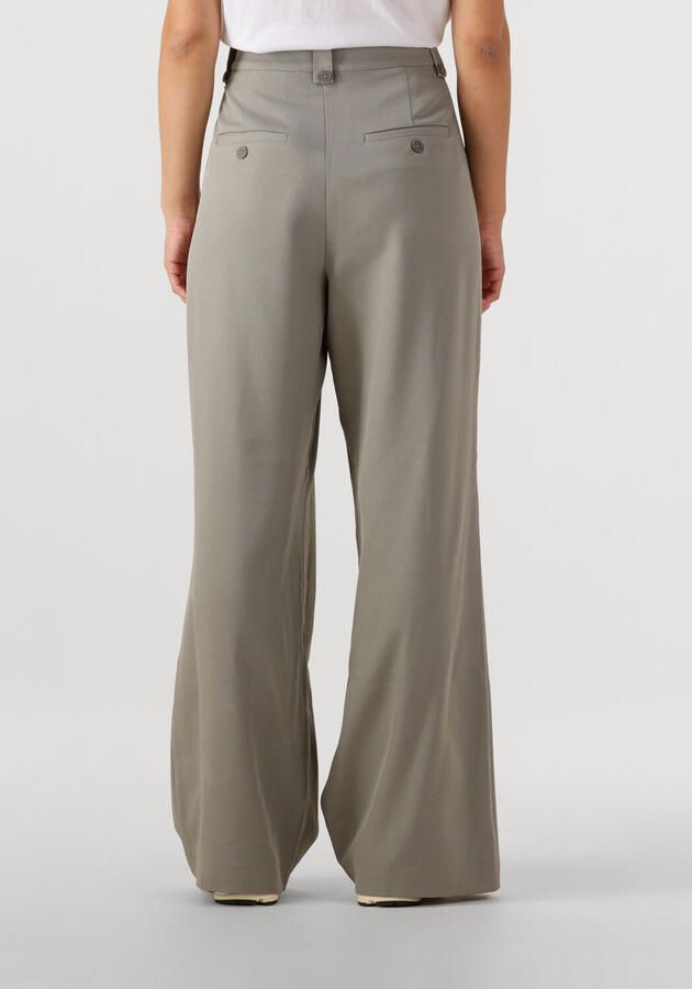 MY ESSENTIAL WARDROBE Dames Broeken Disamw High Wide Pant Lichtgrijs