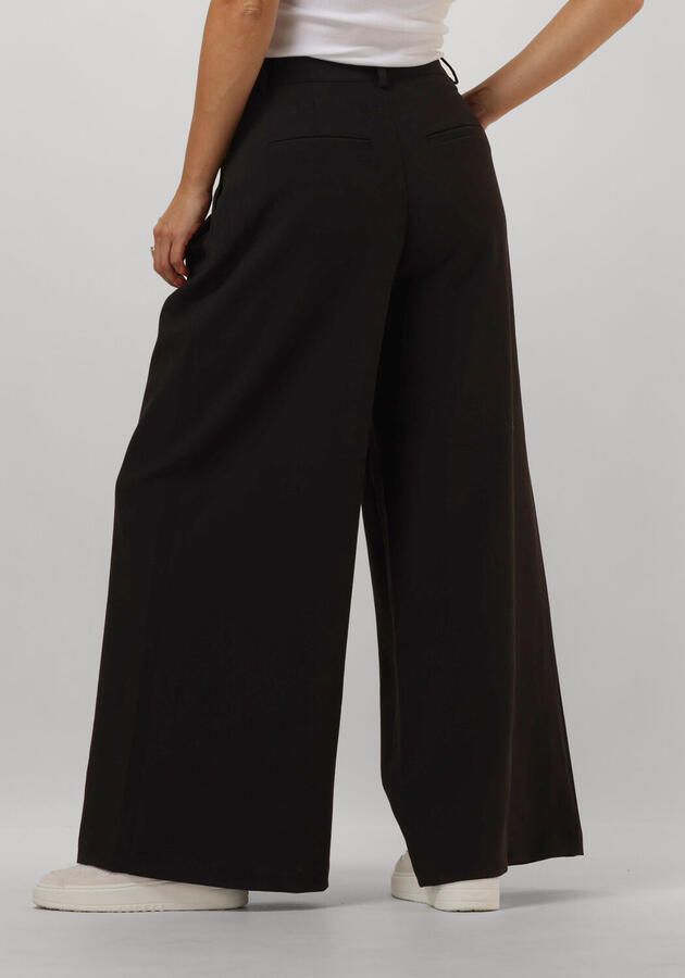My Essential Wardrobe Wijde Zwarte Broek Milanmw Stijl Black Dames