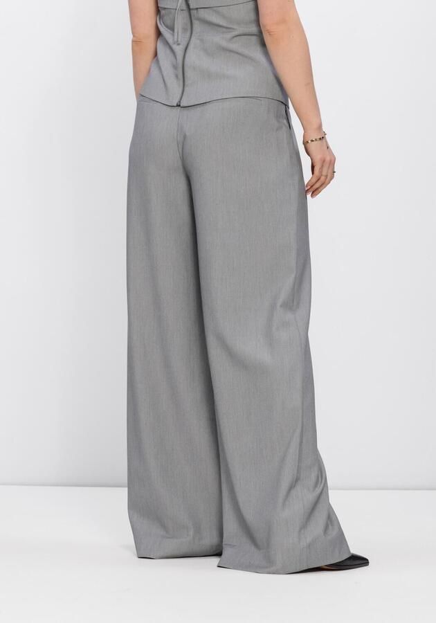 MY ESSENTIAL WARDROBE Dames Broeken Mwhanna Luna High Wide Pant Lichtgrijs - Foto 2