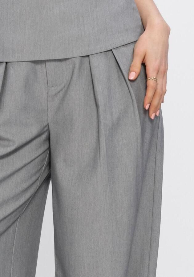 MY ESSENTIAL WARDROBE Dames Broeken Mwhanna Luna High Wide Pant Lichtgrijs - Foto 3