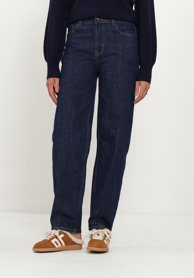 MY ESSENTIAL WARDROBE Dames Broeken Mwlucy 187 High Barrel Donkerblauw
