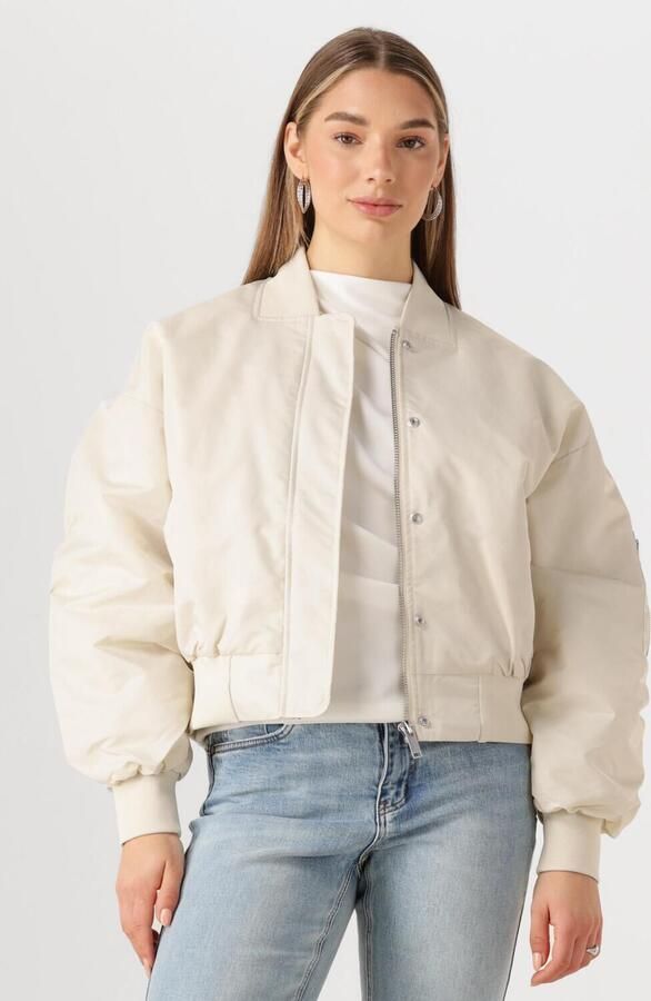MY ESSENTIAL WARDROBE Dames Jassen Helgamw Short Bomber Jacket Gebroken Wit - Foto 4