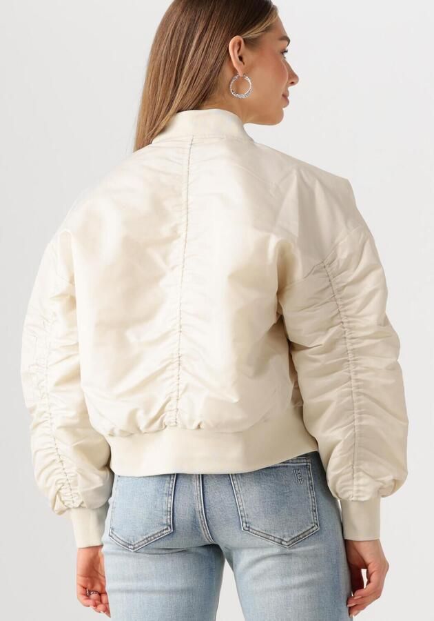 MY ESSENTIAL WARDROBE Dames Jassen Helgamw Short Bomber Jacket Gebroken Wit - Foto 2