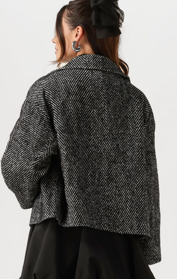 My Essential Wardrobe Zwarte Korte Jas voor Stijlvolle Vrouwen Black Dames - Foto 3