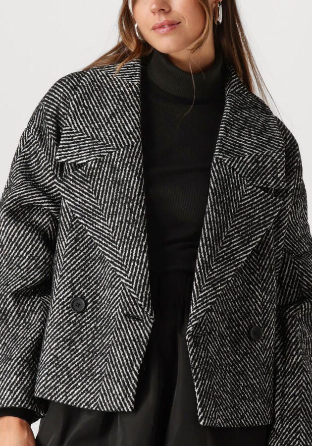 My Essential Wardrobe Zwarte Korte Jas voor Stijlvolle Vrouwen Black Dames - Foto 2