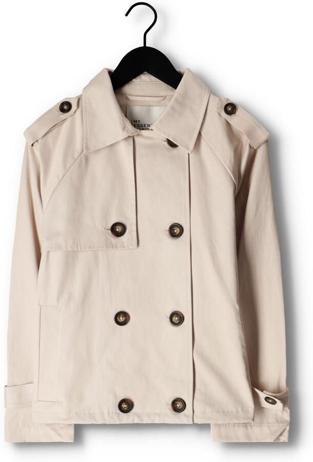My Essential Wardrobe Dames Jassen Miramw Short Trenchcoat Beige Dames - Foto 3