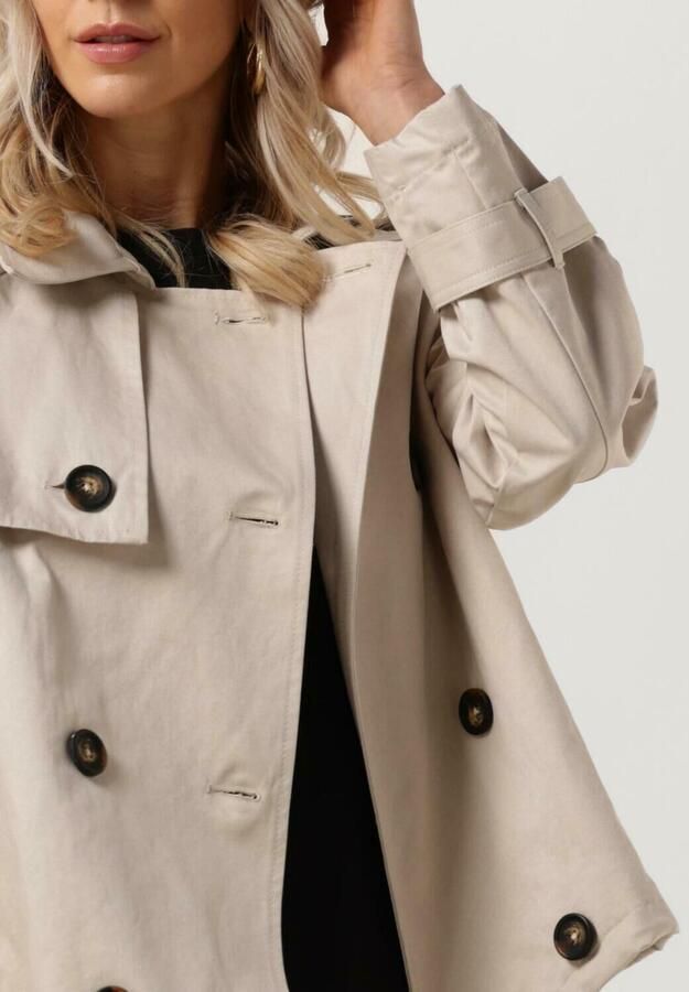My Essential Wardrobe Dames Jassen Miramw Short Trenchcoat Beige Dames - Foto 2