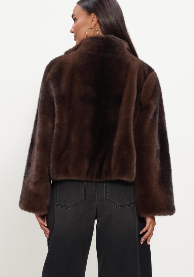 MY ESSENTIAL WARDROBE Dames Jassen Mweaston Fur Jacket Bruin - Foto 3