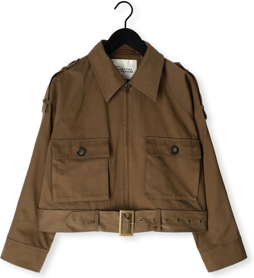 MY ESSENTIAL WARDROBE Dames Jassen Mwlyon Short Jacket Khaki - Foto 2