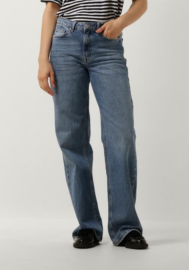 My Essential Wardrobe High Wide Y Jeans Medium Blue Retro Wash Blue Dames - Foto 4