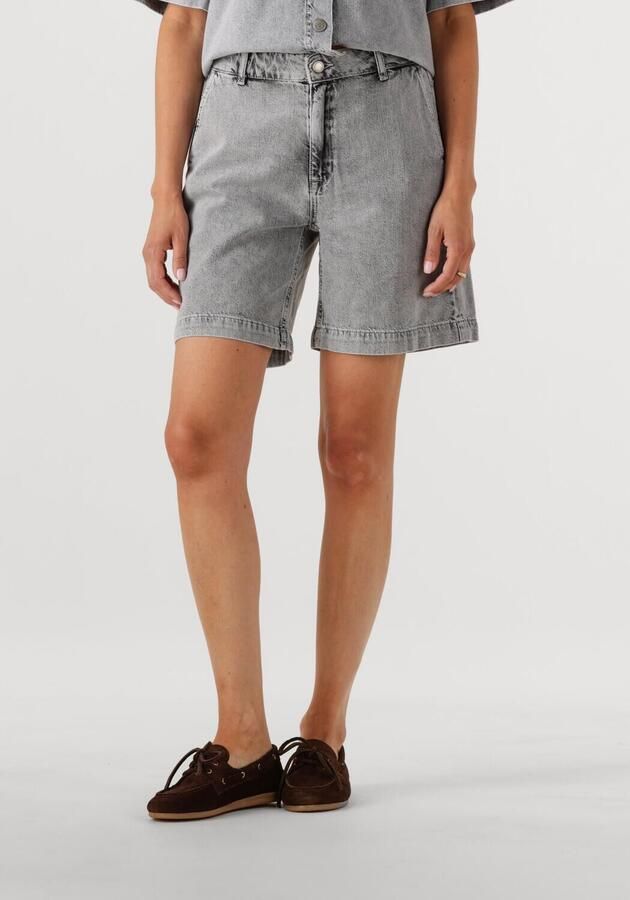 MY ESSENTIAL WARDROBE Dames Jeans Malomw 143 Shorts Lichtgrijs - Foto 4