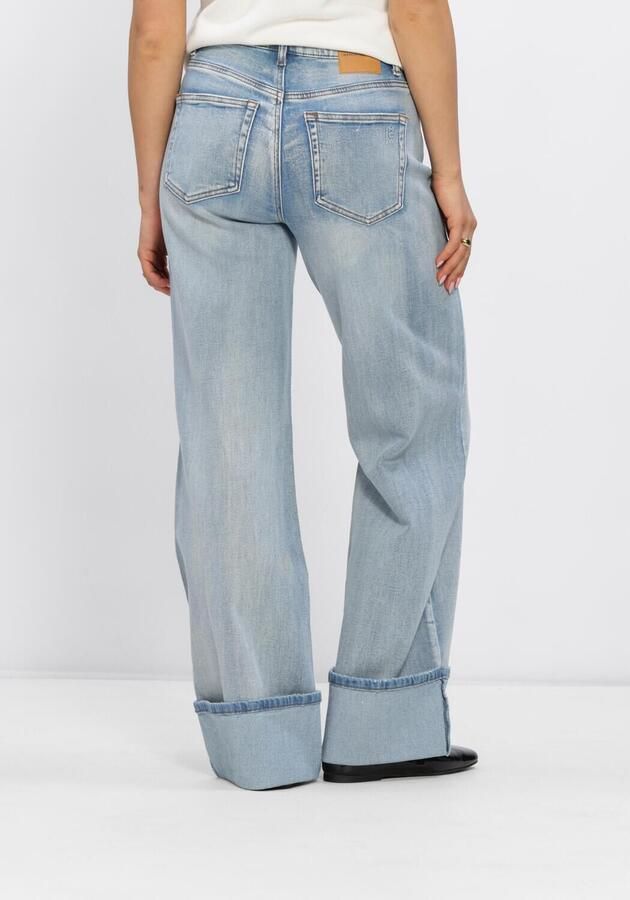 My Essential Wardrobe Wide leg jeans met gefixeerde omslag model 'Dikan' - Foto 2