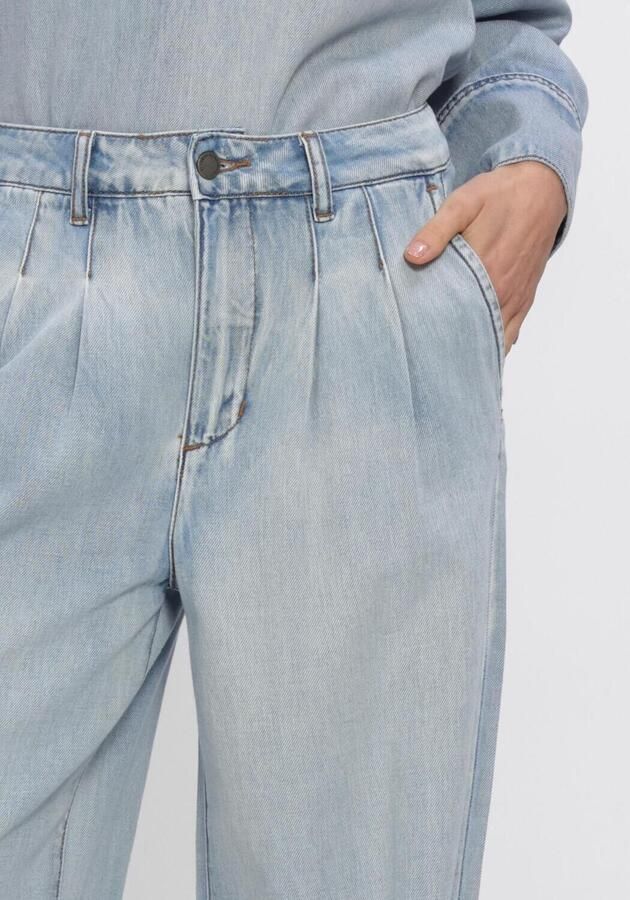 MY ESSENTIAL WARDROBE Dames Jeans Mwzito 171 High Wide Pant Lichtblauw - Foto 3