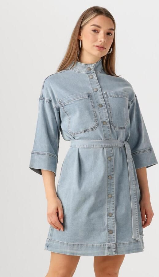 MY ESSENTIAL WARDROBE Dames Jurken Laramw 115 Dress Lichtblauw - Foto 4