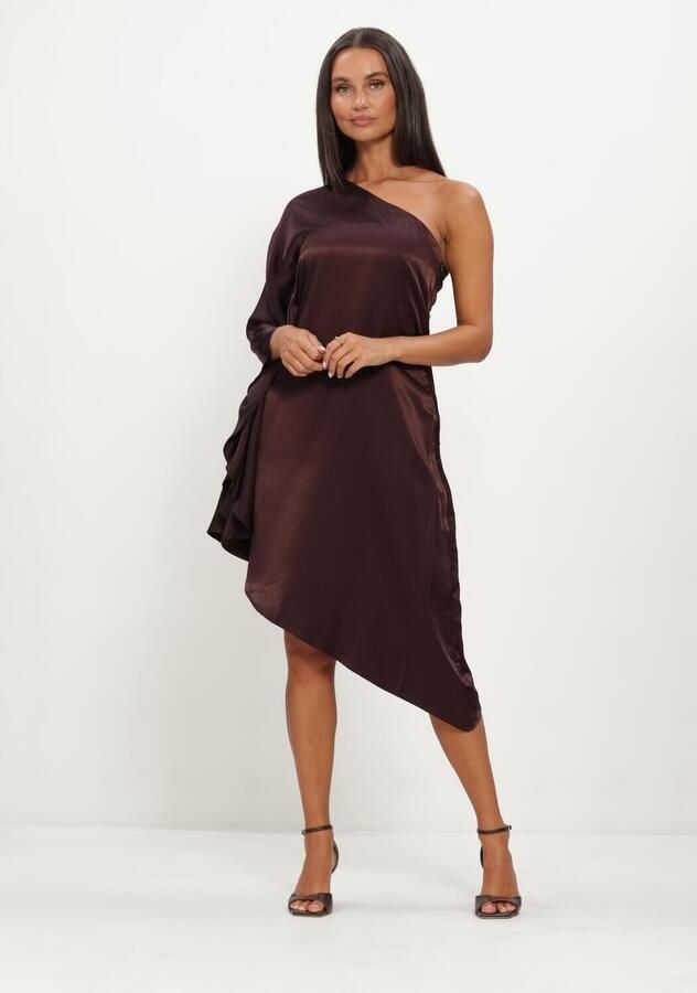 MY ESSENTIAL WARDROBE Dames Jurken Mwestelle Asymmetric Dress Bruin