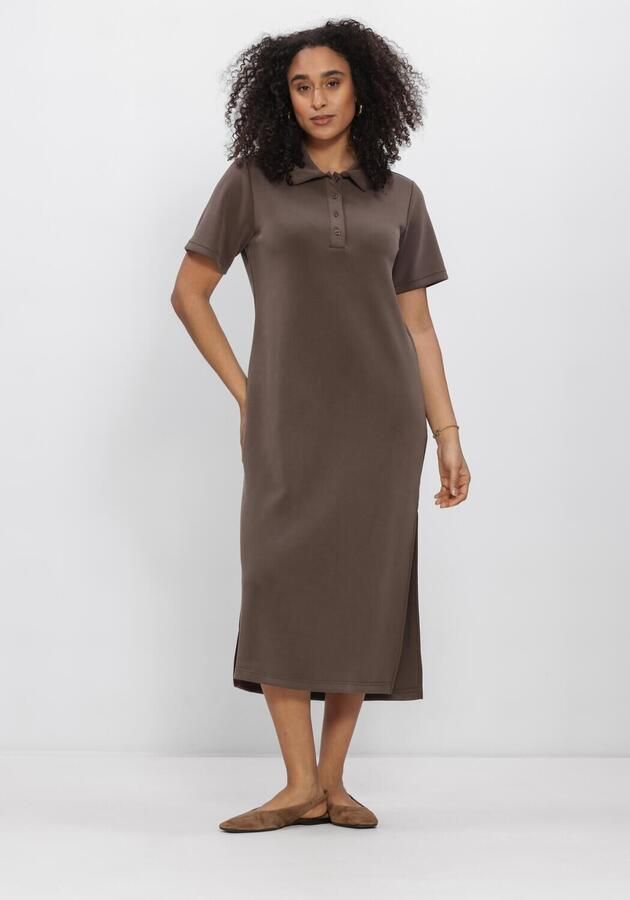 MY ESSENTIAL WARDROBE Dames Jurken Mwhelle Polo Long Dress Bruin